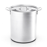 Котел 50л d40см h44см, высокий сварной, клепанные ручки "Общепит"