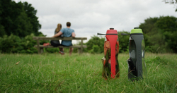 Эко-бутылка Eau Good Duo с фильтром красная Black+Blum