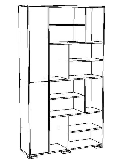Стеллаж МАДРИД левый