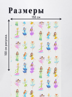 Оксфорд с принтом 2 метра №3 240 D