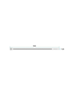 Хомут кабельный 3.6х150 нейл. бел. (уп.100шт) Rexant 07-0150-4