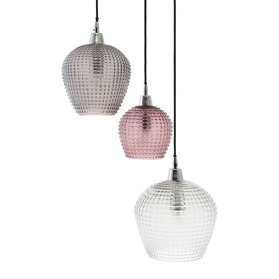 Светильник подвесной каскадный aurora, D50 см, сливовый/серый/прозрачный
