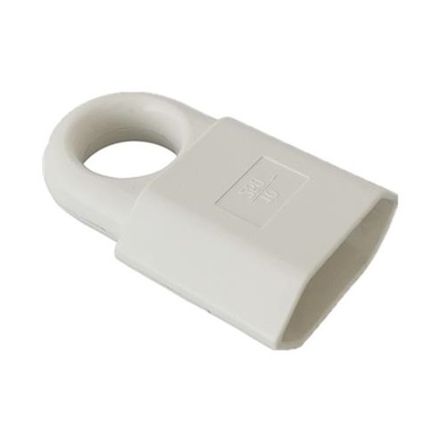 Штепсельное гнездо "UNIVersal" плоское с ушком белое 6А 250В (еврослот)