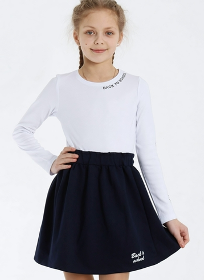 Юбка "Школа-4" р-р 122, тёмно-синий (Ивашка)