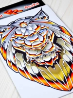 Наклейка - Стальной лев