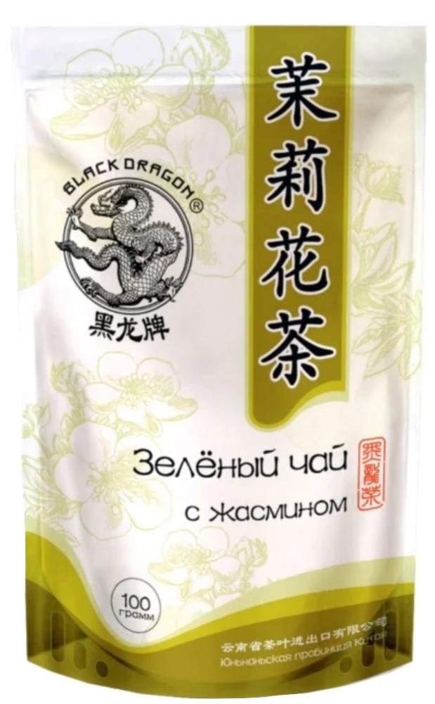 Чай зеленый Black dragon с жасмином 100 г
