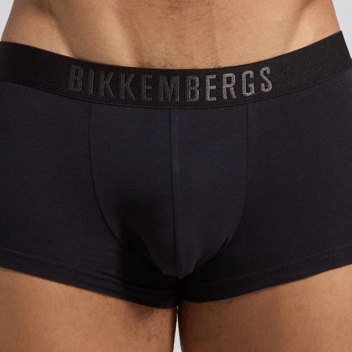 Набор мужских трусов боксеров 3в1 (черные, коричневые, белые) Bikkembergs BKK61UTR02TR