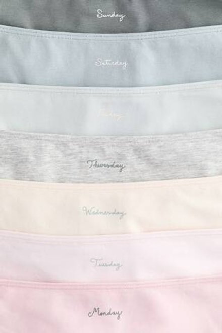 H&M Набор хлопковых трусиков (7 шт.), розовый