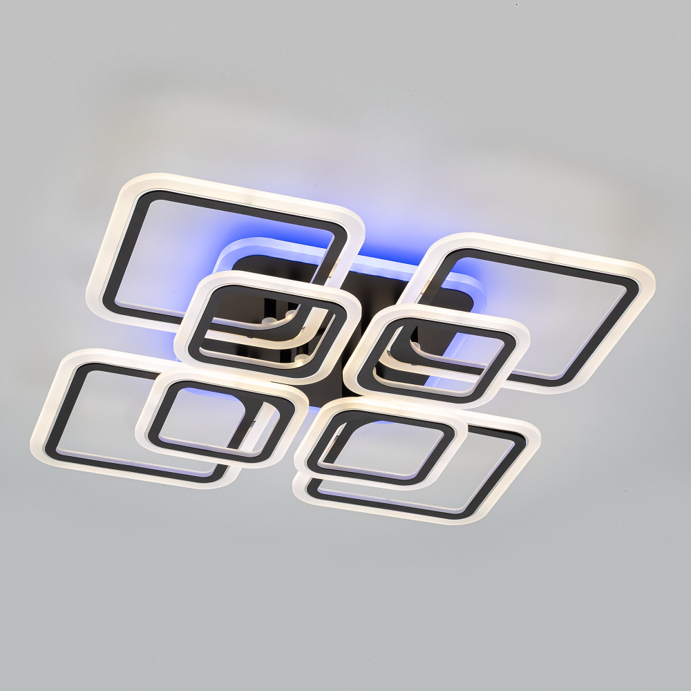 Citilux Марсель Смарт CL232A185E RGB Умная люстра Чёрная