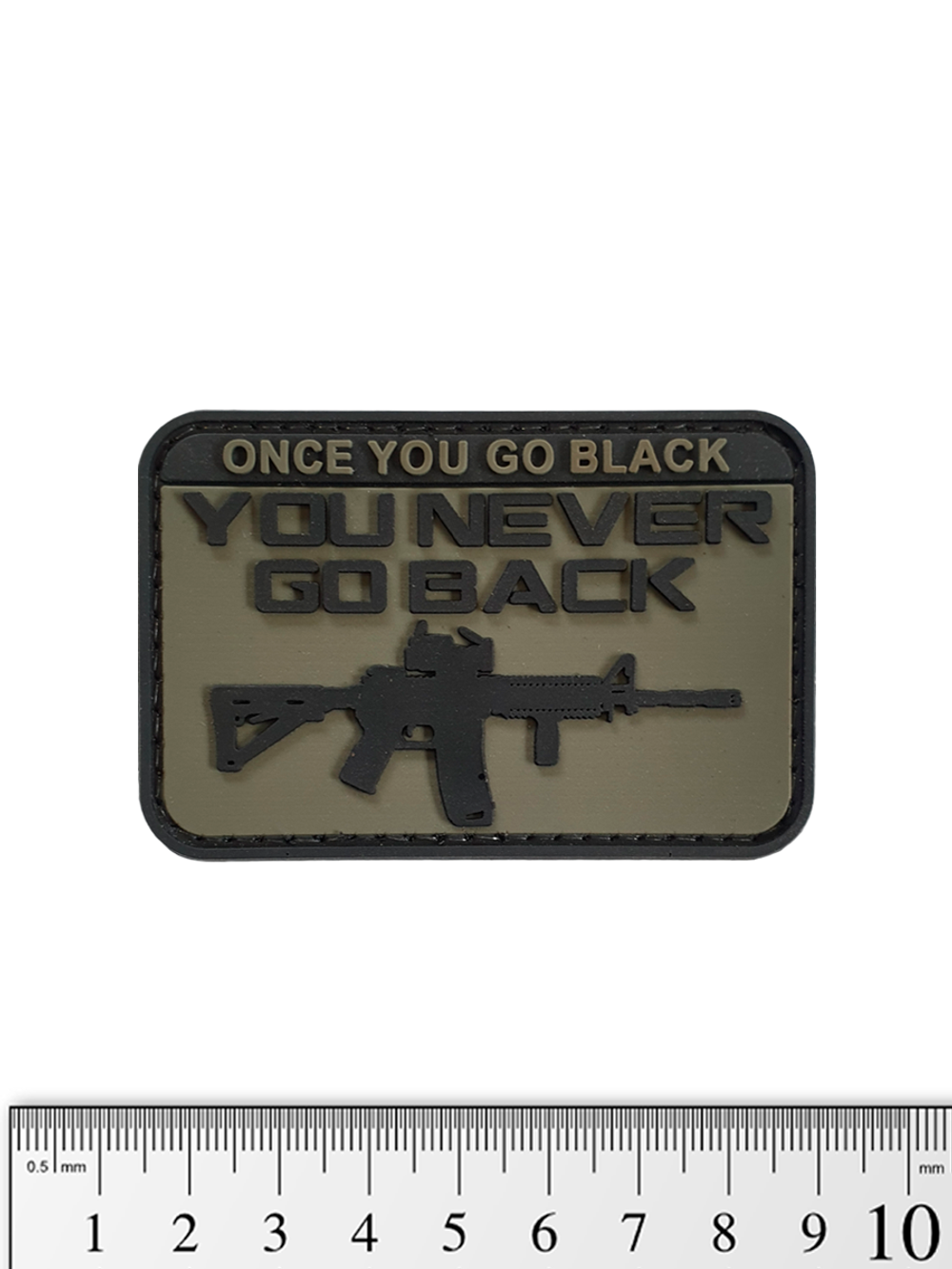 Шеврон Once You Go Black. You Never Go Back PVC