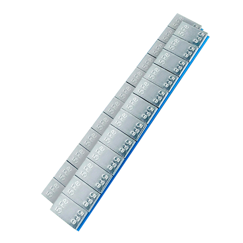 Самоклеящиеся балансировочные грузики 60 гр стальные (5гр х 12), с кромкой, короткая полоса , 100 шт (5*12100)