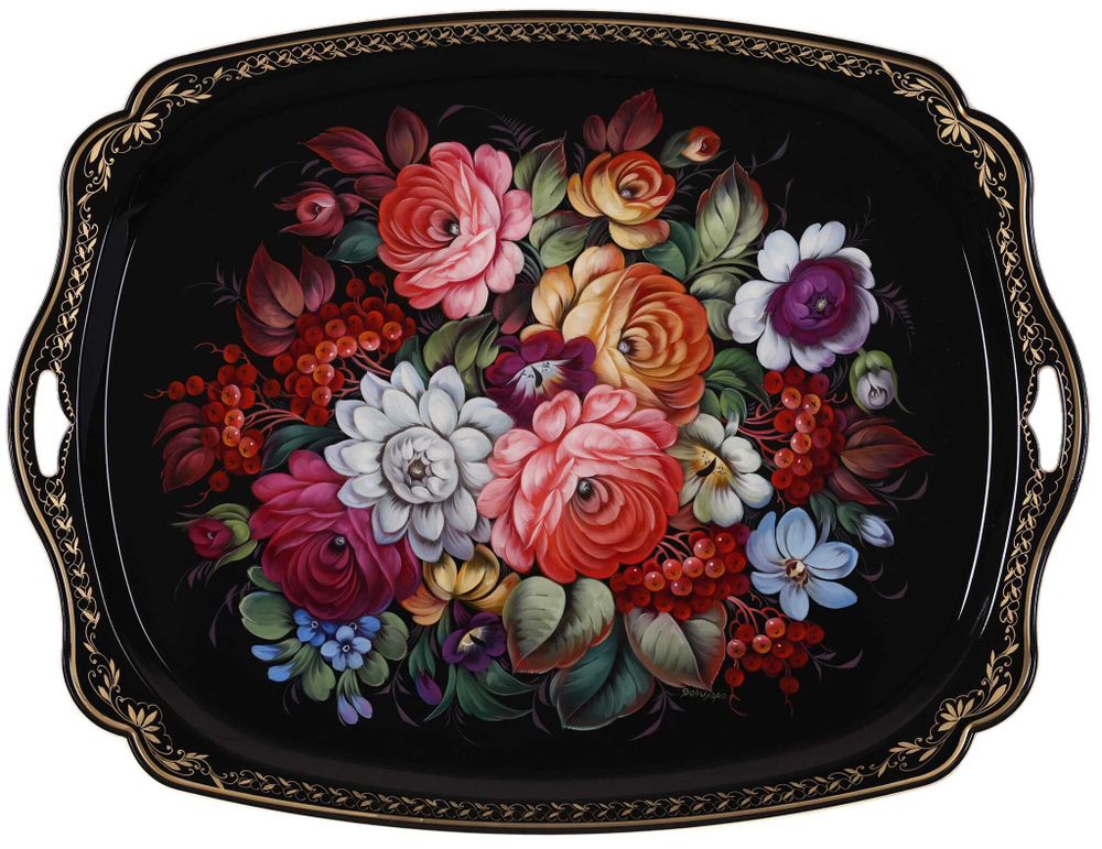 Zhostovo metal tray A32D2802254