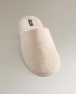 ZARA HOME ДОМАШНИЕ ТАПОЧКИ, ПЕСОЧНЫЙ