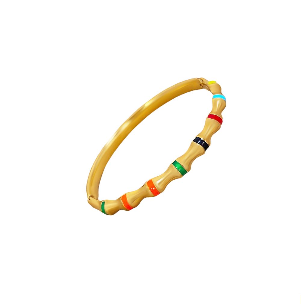 Браслет Bamboo enamel maxi