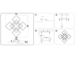Ambrella Потолочный светодиодный светильник с пультом Original FA5303