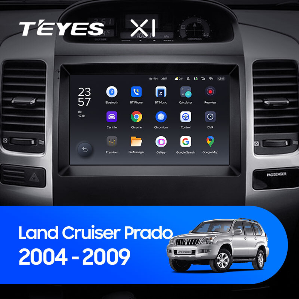 Teyes X1 9" для TLC Prado 2004-2009