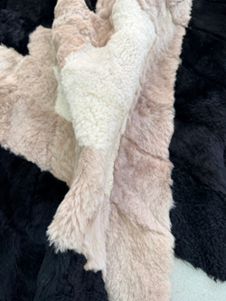 Покрывало меховое ковер из шкуры овчины