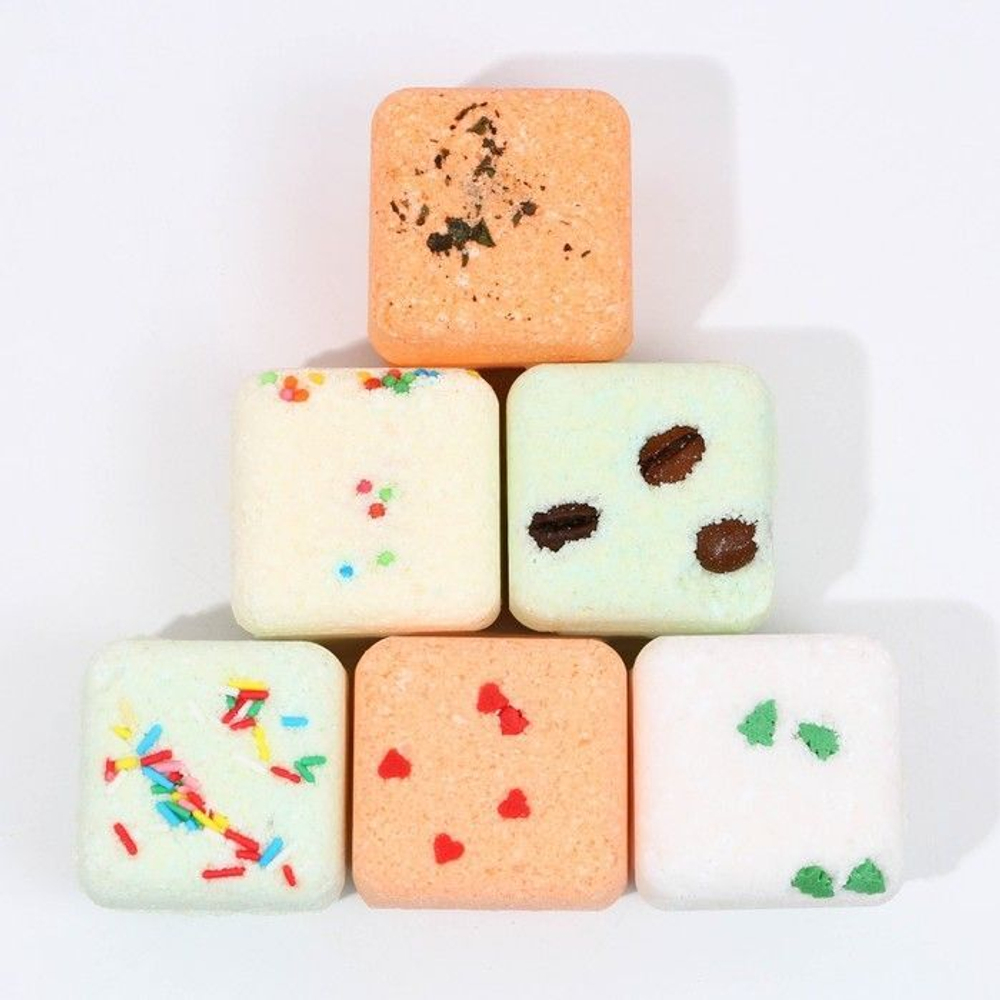 Набор из 6 бурлящих кубиков для ванны «Уютной зимы!»