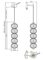 Настенный светильник (бра) Maytoni MOD216WL-L10G3K