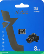 Карта памяти Netac microSDHC 8GB P500 (NT02P500STN-008G-S)