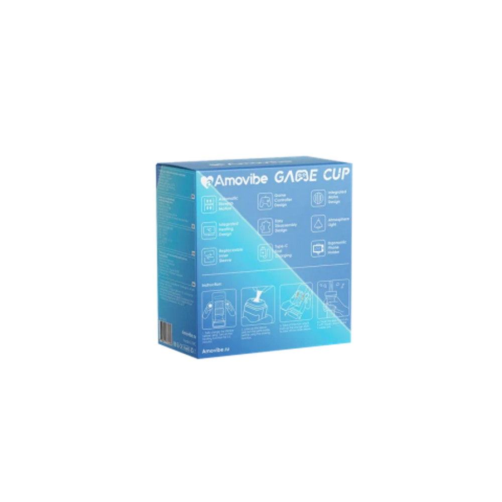 Инновационный робот-мастурбатор Game Cup (чёрный) от Amovibe