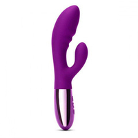 Фиолетовый вибромассажер-кролик 20,2см Le Wand Blend Purple LW-040-CHR
