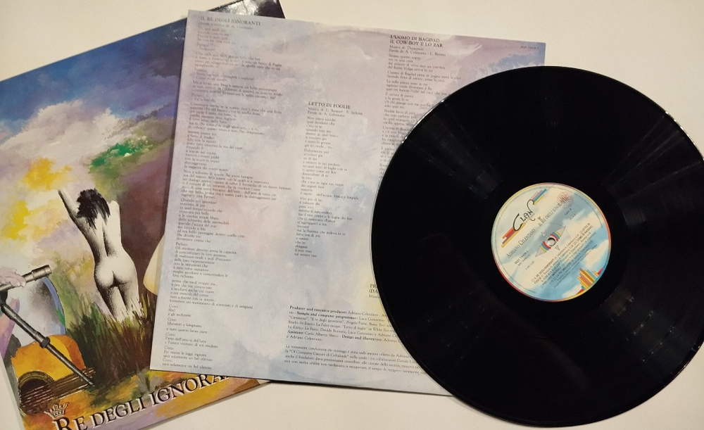 Винтажная виниловая пластинка LP Adriano Celentano Il Re Degli Ignoranti (Italy 1991)
