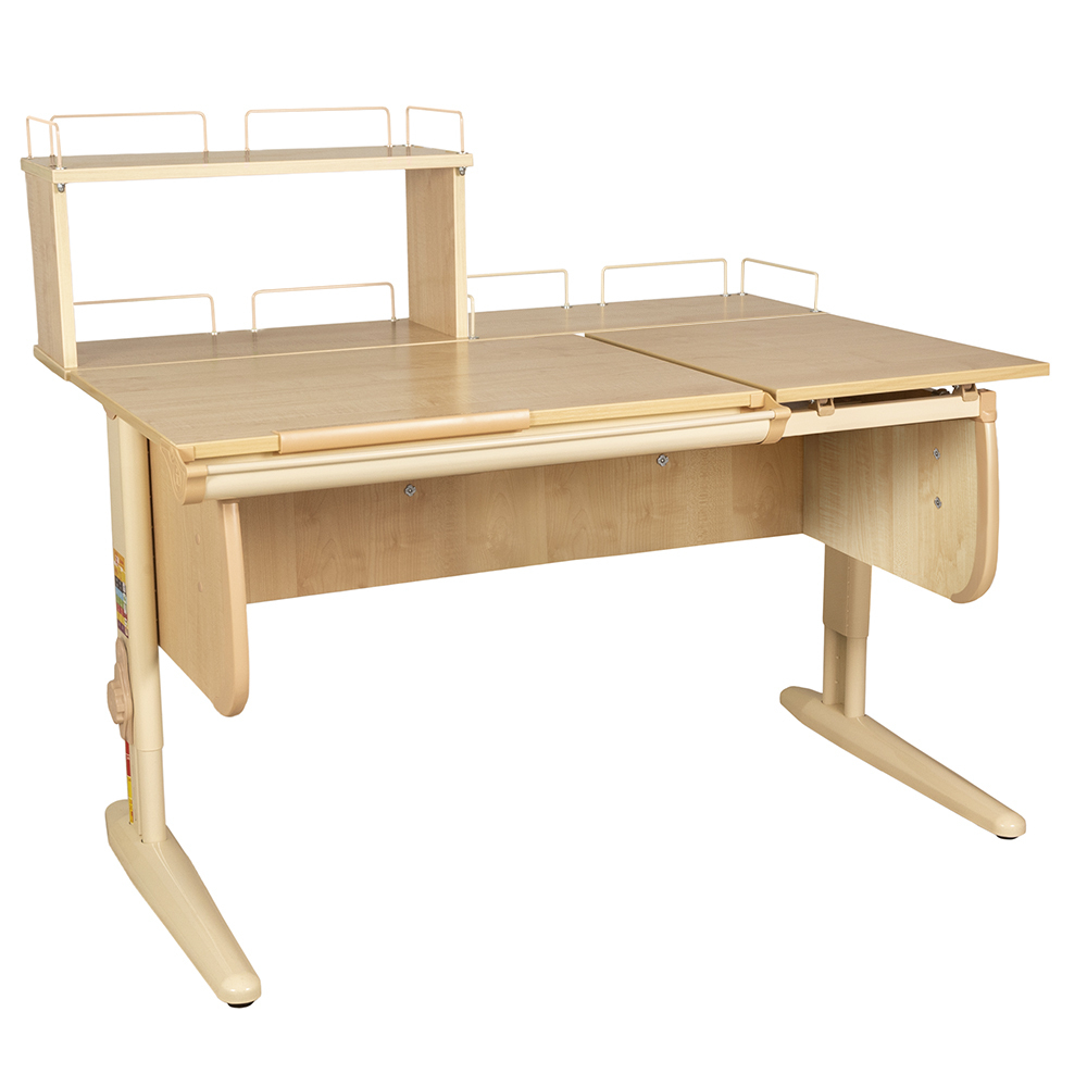 Растущая парта Дэми СУТ 25 с задними полками СУТ.15.210 и СУТ.15.240 (1200×880 мм)