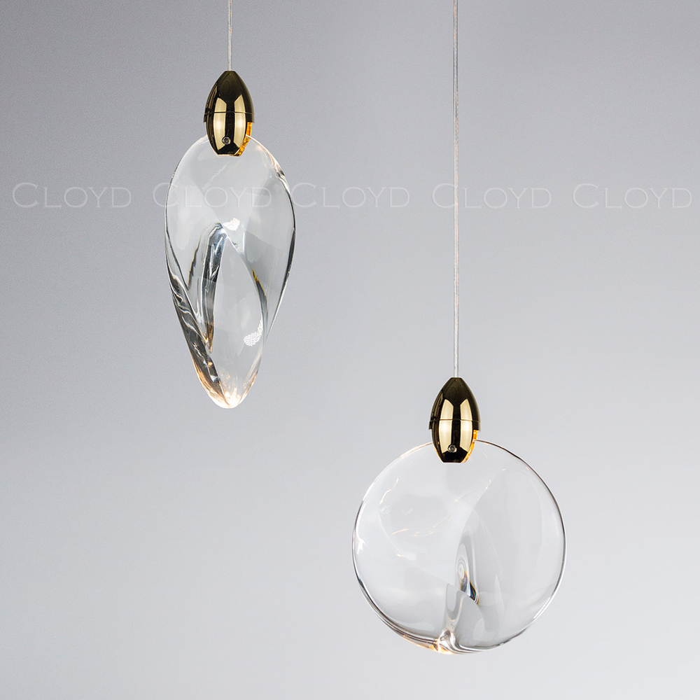 Подвесной светильник Cloyd GLOCK-C P2 / Ø20 см - золото (арт.11625)