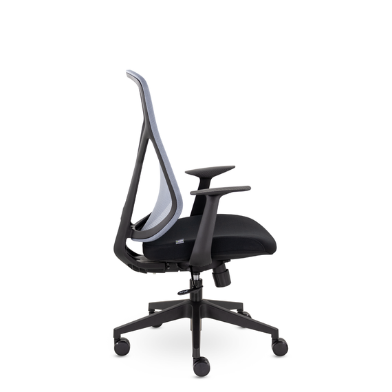 Кресло UTFC Санда М-207 черный пластик (серый/черный)