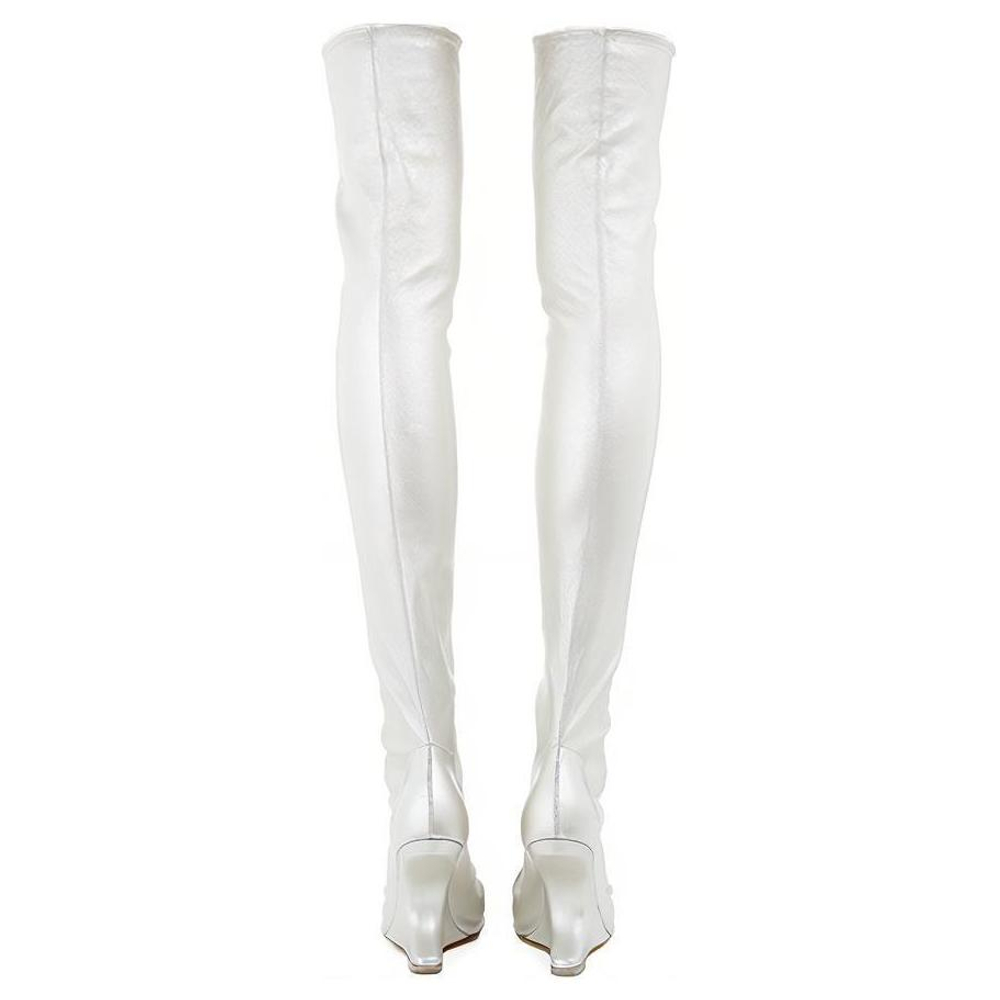 RICK OWENS/RO Over the knee Boots Women"s White