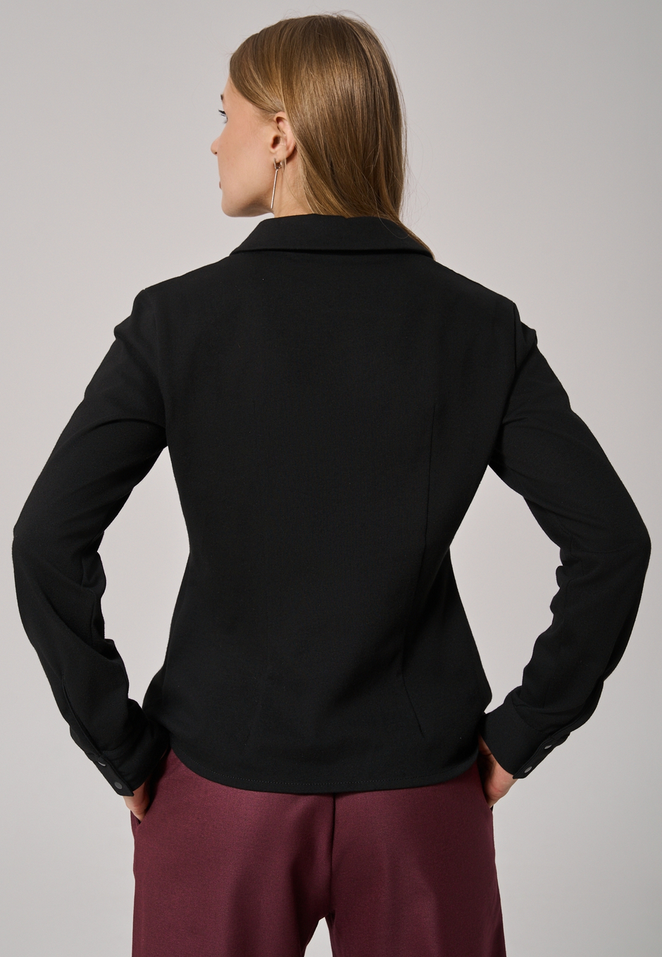 Рубашка трикотажная черная