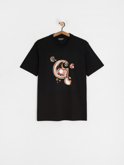 Футболка Carhartt WIP Solar Chrome C-Logo чёрная