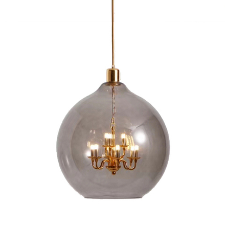 Pendant design lamp King Edison by Mineheart (Smoky)
