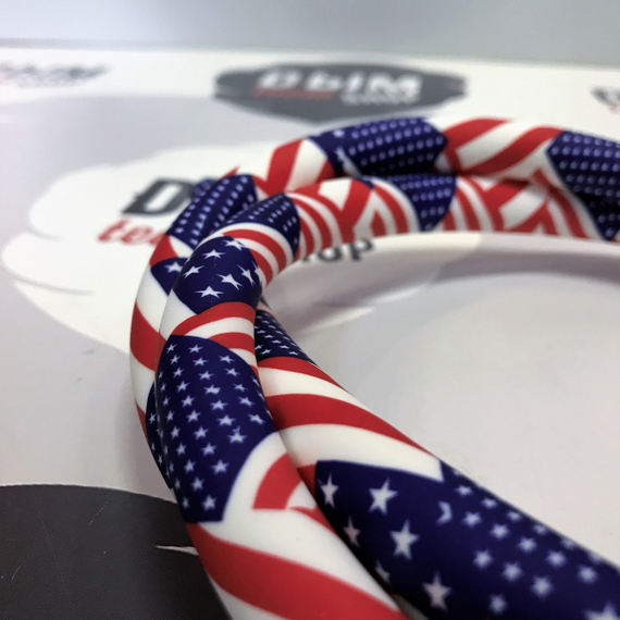 Шланг силиконовый Bazooka, материал soft touch, 2D флаг США, длина 1,5 м