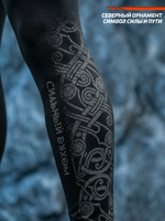 Компрессионные штаны мужские черные LEGENDA Варяг