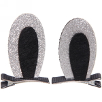 Зажимы для волос 2 шт на блистере детские «Boom- Зайка», микс 5 цветов, 5см