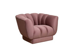 Кресло Garda Decor Colton Fabio розовое