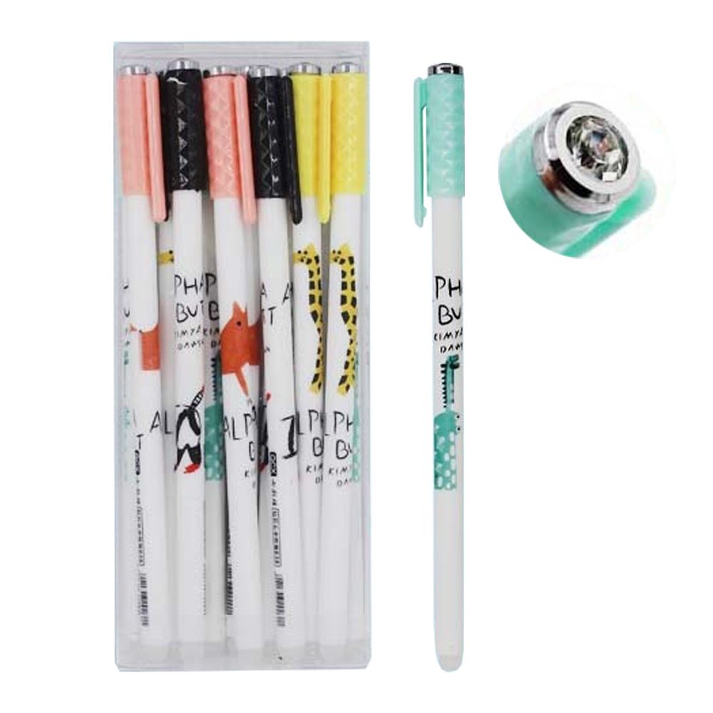 Ручка гелевая, пиши-стирай, Basir, синие чернила, серия "ЖИВОТНЫЕ", белый корпус Ручка гелевая, пиши-стирай, Basir, синие чернила, серия "ЖИВОТНЫЕ", белый корпус