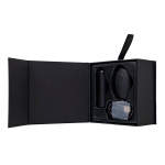 Черная перезаряжаемая вибропуля с пультом ДУ 7см ToyFa RealStick Caliber 983051