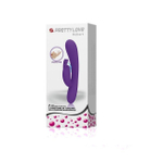 Вибратор с двигающимся клиторальным стимулятором Hobart (7 режимов вибрации, 3 режима движения) (Цвет: фиолетовый)