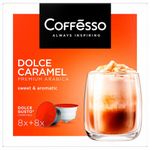 Кофе в капсулах COFFESSO "Dolce Caramel" для кофемашин Dolce Gusto, 16 порций, 102155