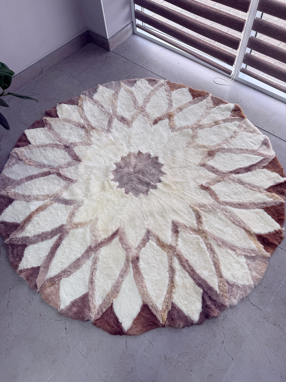 Ковер шкура натуральная овчина меховой