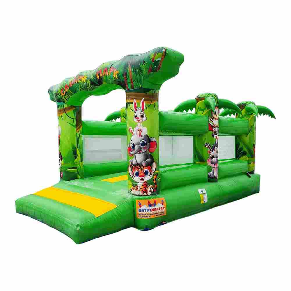 Коммерческий надувной батут «Сафари парк», 4*3*2,5 м