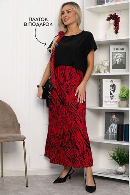 Юбка Лантана (красная) Ю13742-6М LT Collection