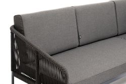 "Канны" модульная угловая лаунж-зона из роупа (веревки), цвет темно-серый