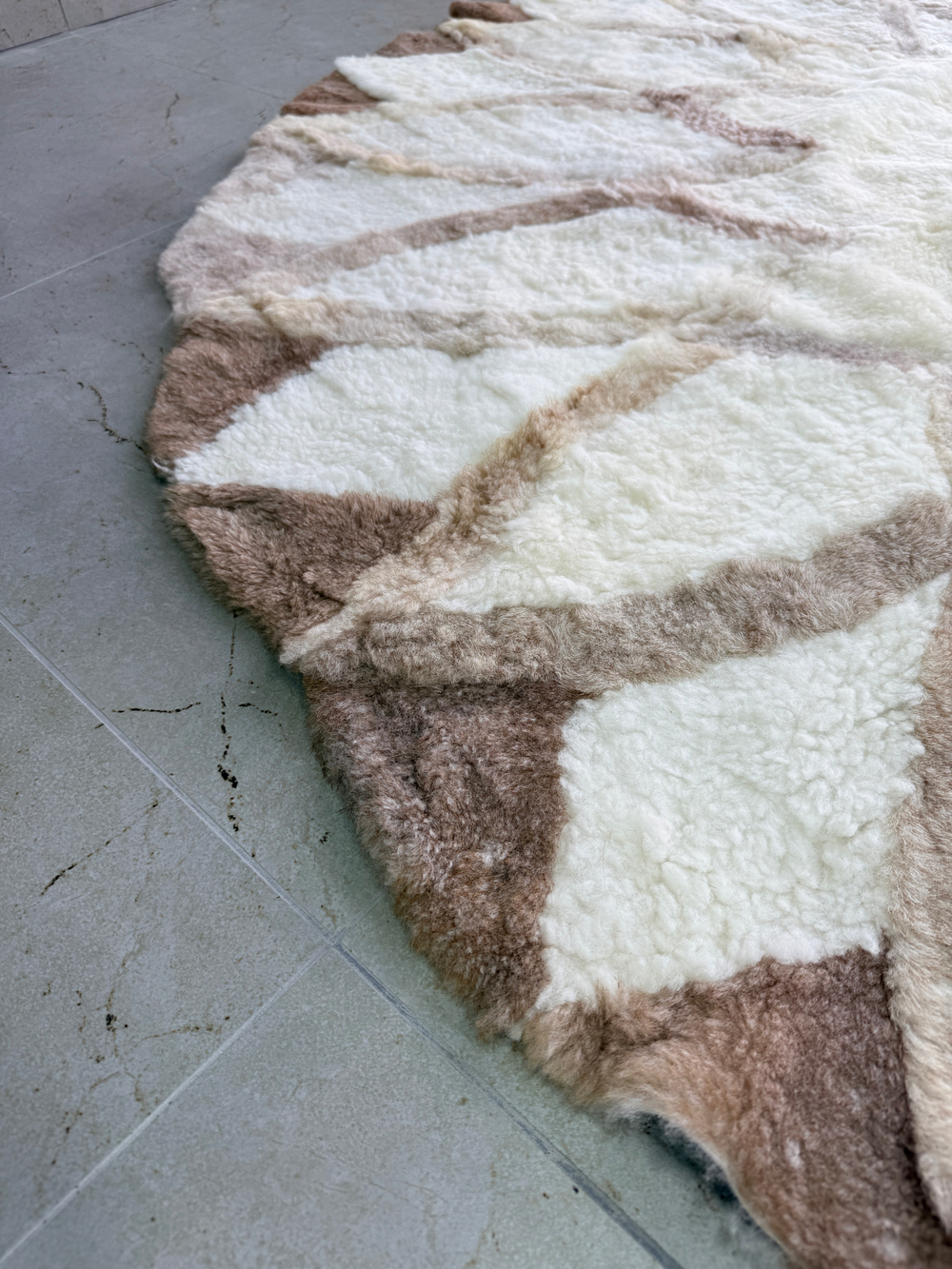 Ковер шкура натуральная овчина меховой