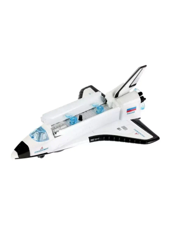 Машинка детская металлическая Шаттл со звуком и светом 14 см