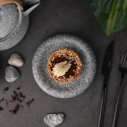 Блюдо круглое d 15,5 см h3,7 см Stone Untouched Taiga P.L. Proff Cuisine [1]