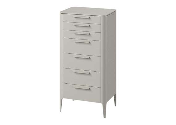Комод Type oak высокии? 7 ящиков (серо-бежевый)